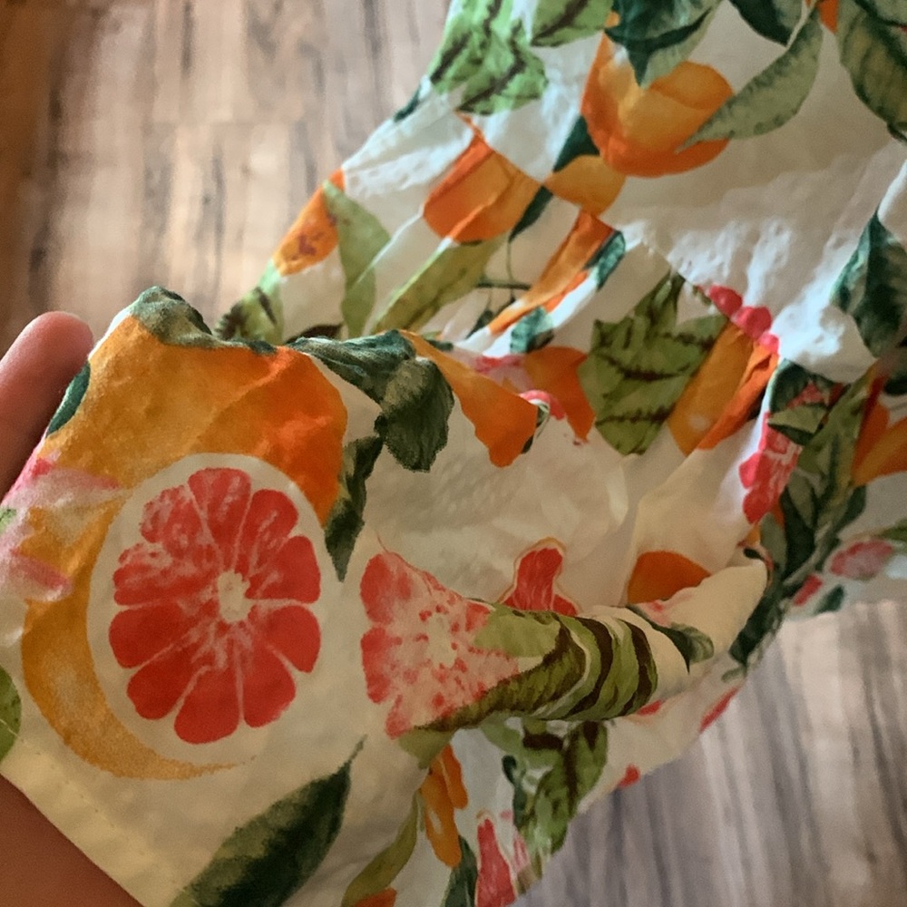 Women's Ivy City Co. Trixie Dress in Citrus Maxi Tiered A-line Size 10 - Picture 8 of 10